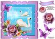 Swans & Roses (2) Card Front