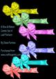 6 Leaf Pattern Ribbon & Bows