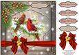 Cardinals with Red Ribbon Card Front