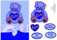 Baby Card Front Blue