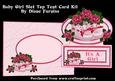 Baby Girl Slot Top Tent Card Kit
