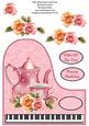 Pink Coffee Piano Card Front