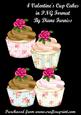 4 Valentines Cup Cakes
