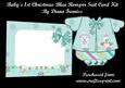 Baby's 1st Christmas Blue Romper Suit Card Kit