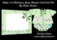 Baby's 1st Christmas Green Romper Card Kit