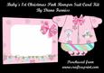 Baby's 1st Christmas Pink Romper Suit Card Kit