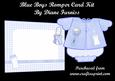 Blue Baby Boy Romper Suit Card Kit