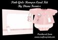 Pink Baby Girls Romper Suit Card Kit