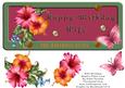 Wife Birthday Number Plate Card