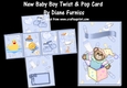 New Baby Boy Twist & Pop Card