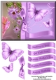 Humming Bird and Fushias with Butterflies