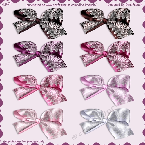 Lace over Satin Bows01