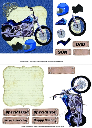 Blue Motorcycle