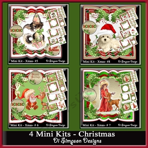 Bumper kit - 4 gorgeous Christmas kits
