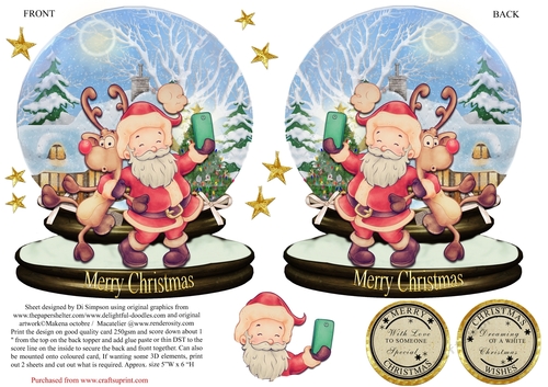 Small  Snow Globe for Christmas #14