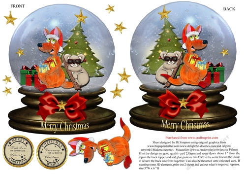 Small  Snow Globe for Christmas #15