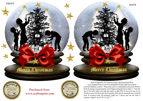 Small  Snow Globe for Christmas #18