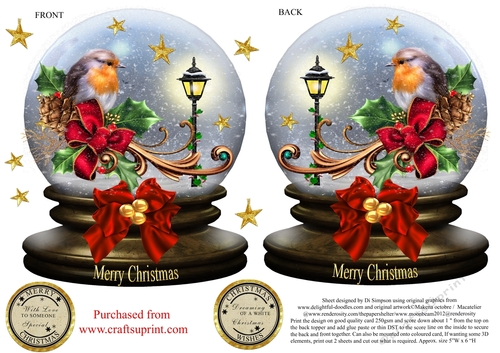 Small Snow Globe for Christmas #30
