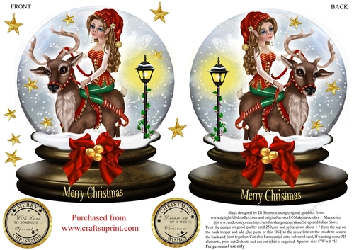 Small Snow Globe for Christmas #35
