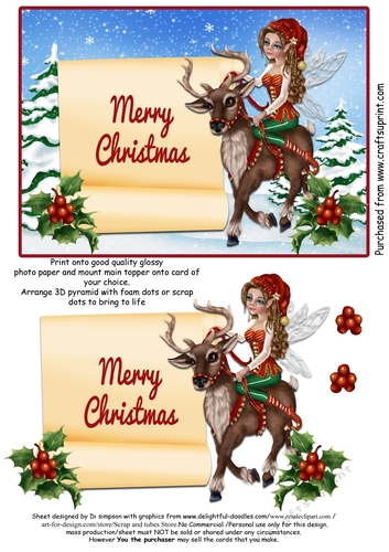 Merry Christmas  # 4 - Festive Fairy