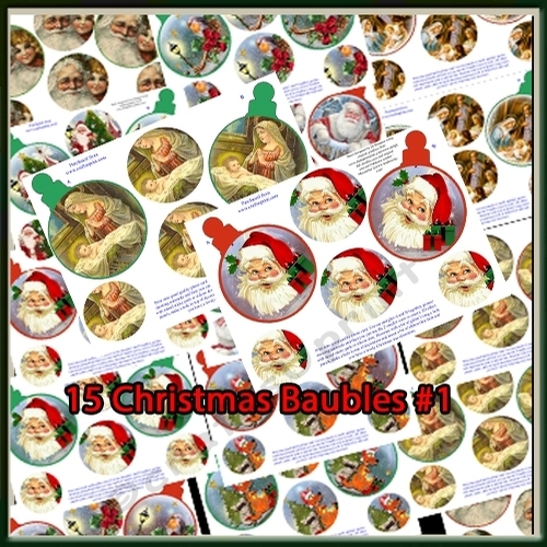 Bumper kit - 15 Gorgeous Christmas Baubles (no #24)