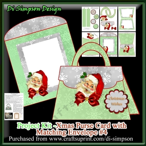 Project Kit -Xmas Purse Card with Matching Envelope #4