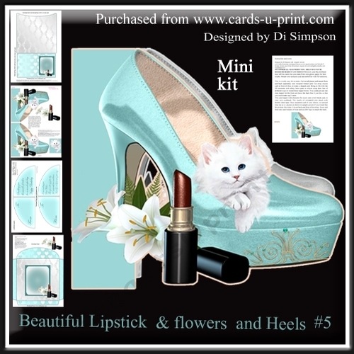 Beautiful Lipstick  & flowers  and Heels #5