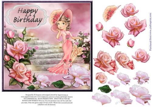 Happy Birthday with Lots of Roses