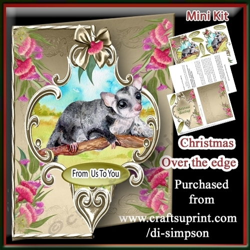 Mini Kit -over the Edge- Ozzie Christmas- Sugar Flying Possum