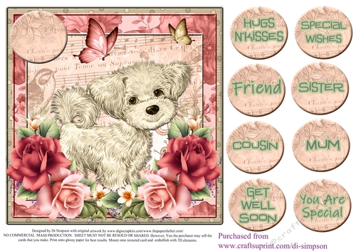 Cute Puppy Topper for lots of occasions #1