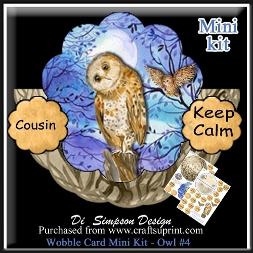 Wobble Card Mini Kit - Owl for lots of occasions #4