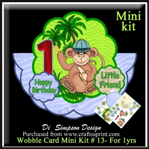 Wobble Card Mini Kit # 13- For 1yr old