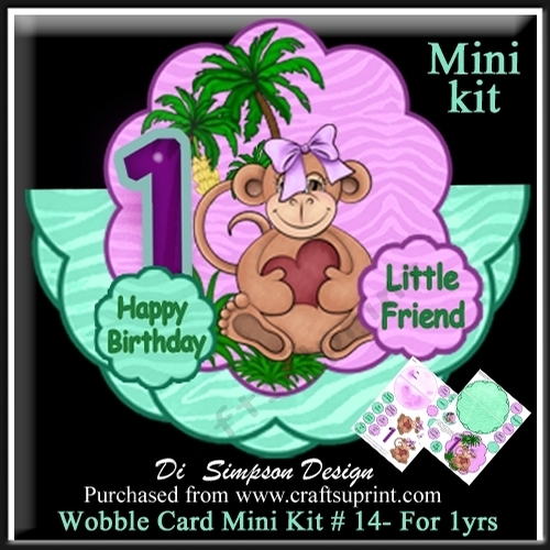 Wobble Card Mini Kit # 14- For 1yr old