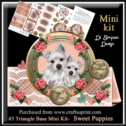 #3 Triangle Base Mini Kit-  Sweet Puppies