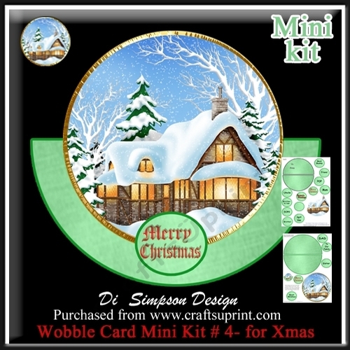 Wobble Card Mini Kit # 4- Xmas Scene