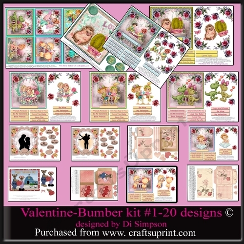 Bumper Kit- 15 Sheets Valentines, Love and Romance