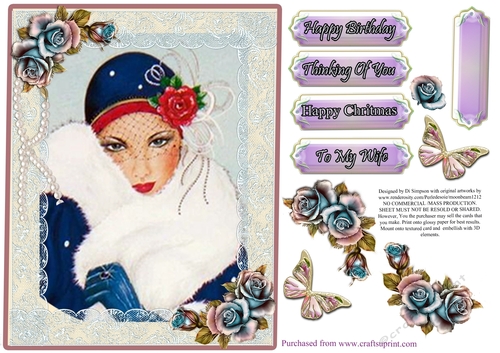 Retro Lady For lots of occasions #7