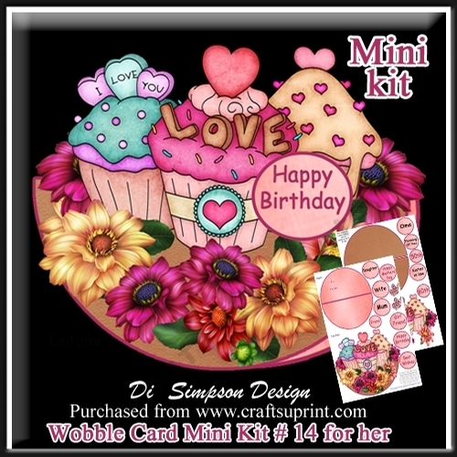 Wobble Card Mini Kit # 14 For Her