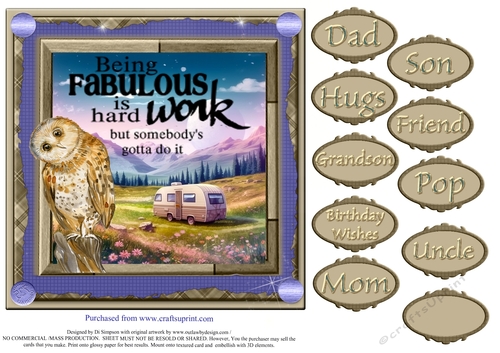 Being fabulous is Hard Work - OWL #1