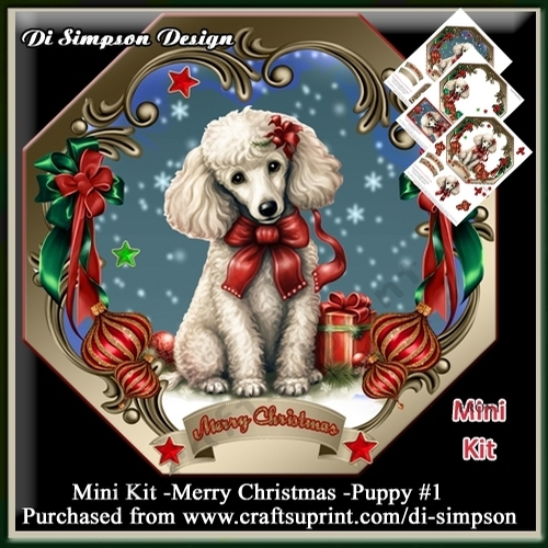 Mini Kit -Merry Christmas -Puppy #1