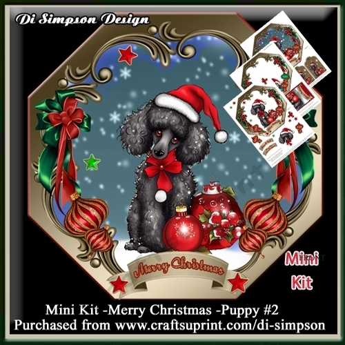 Mini Kit -Merry Christmas -Puppy #2