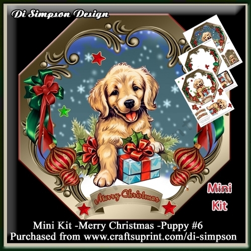 Mini Kit -Merry Christmas -Puppy #6