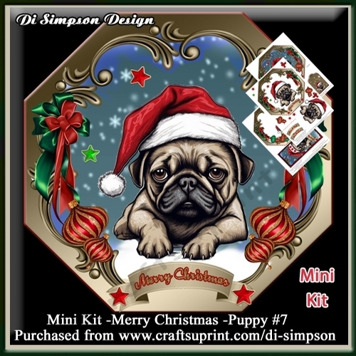 Mini Kit -Merry Christmas -Puppy #7
