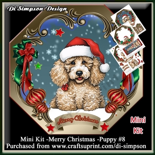 Mini Kit -Merry Christmas -Puppy #8