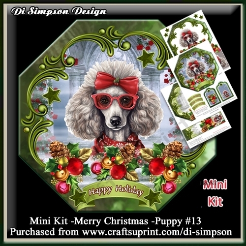 Mini Kit -Happy Christmas -Puppy # 13