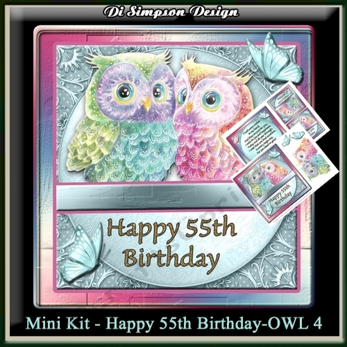 Mini Kit - Happy 55th Birthday #Owl 4