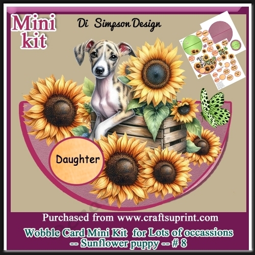 cup1384834_986 - Wobble Card Mini Kit for lots of occasions-Sunflower Puppy #8