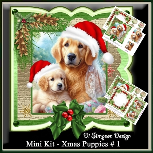 Mini Kit - Xmas Puppies # 1