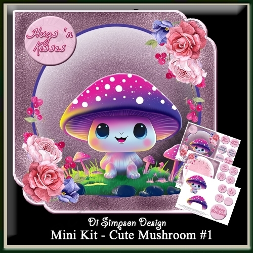 Mini Kit - Cute Mushroom for Birthday #1