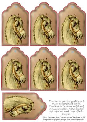 Vintage Horse Tags